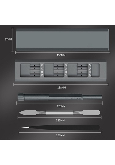 Trendooze Ve Tornavida Telefon, Tamiri Tamir Seti Saat İçin Gözlük Expert Adet 44 - - Gb