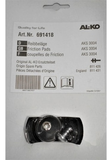 Al-Ko AKS 3004 Sürtünme Balataları Ön ve Arka Seti