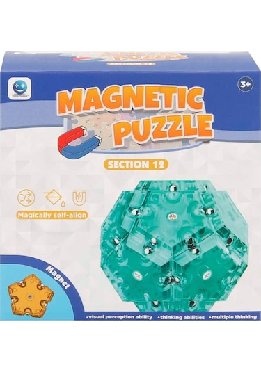 Manyetik Bloklar Figür Puzzle 12 Parça