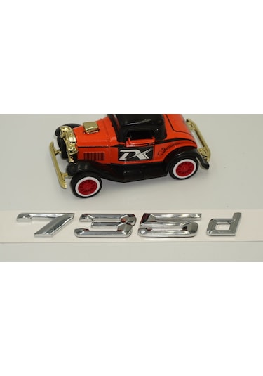 Bmw 735D Bagaj Krom Metal 3M 3D Yazı Logo