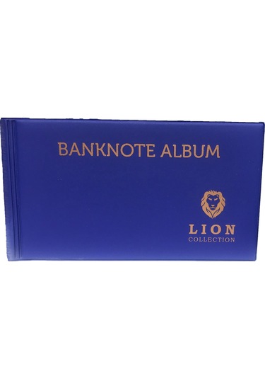 Lion Marka Kağıt Para Albümü - 20 Sayfa Mavi