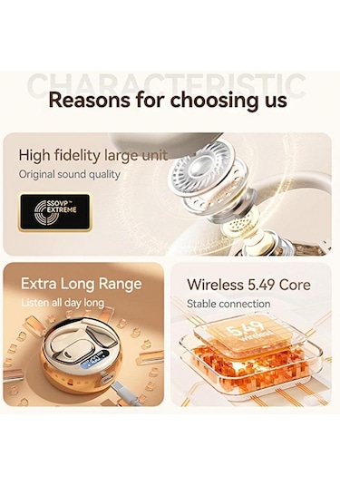 Aı Akıllı Çeviri M76 Evrensel Kablosuz Gürültü Azaltma Bluetooth Kulaklık