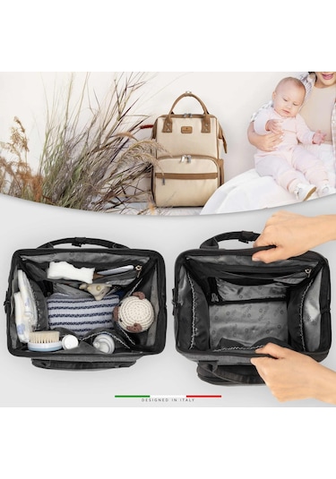 Elelelife Venice 3 in1 Anne Bebek Bakım Çantası - Bej