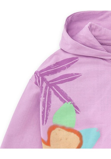 Kız Çocuk Kapüşonlu Sweatshirt 11367798 LİLA
