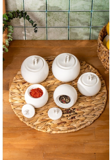 Emsan Ada 5'li Baharat Takımı Beyaz