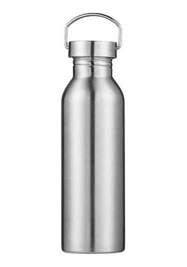 Maoyaya Suntek Paslanmaz Çelik Spor Su Şişesi 750 Ml Bisiklet Yürüyüş Gri Gri