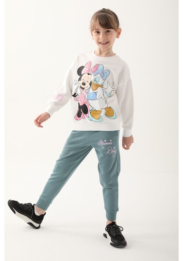 Minnie Mouse D4815-3 Çocuk  Krem Eşofman Takımı