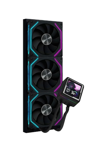 Dragos Aquaforge 360 Black Argb Lcd 360mm Intel-amd Uyumlu Sıvı Soğutucu 360 MM