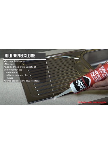 Selsil Genel Amaçlı Tüp Silikon Beyaz 50 Ml.