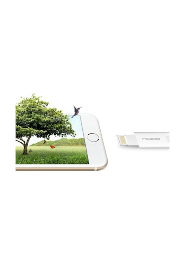 Apple Uyumlu iPhone Lightning Micro Usb Akıllı Şarj Data Kablosu Kırmızı