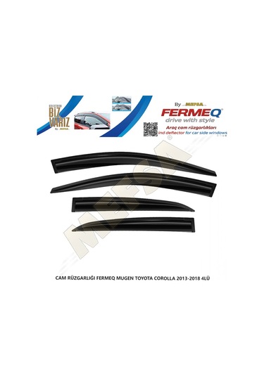 Cam Rüzgarlığı Fermeq Mugen Toyota Corolla 2013-2018 4lü