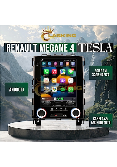 Renault Megane 4 Tesla Carplay Android Multimedia 2 Ram 32 Hafıza