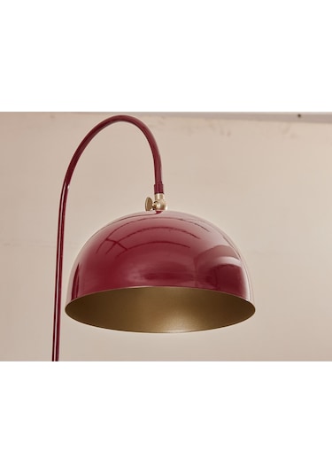 Luzarana Sonart Lambader Bordo Metal Tasarım Lüx Yerden Aydınlatma Sarı