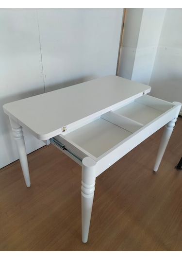 110 X 45 Katlanır Beyaz Masa