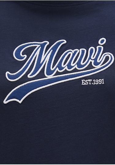 Mavi - Mavi Logo Baskılı Lacivert Tişört 1613565-82318 Lacivert