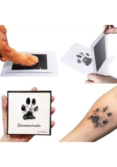 Kedi Köpek Pati İzi Fotoğraf Çerçevesi Seti Tdrtr