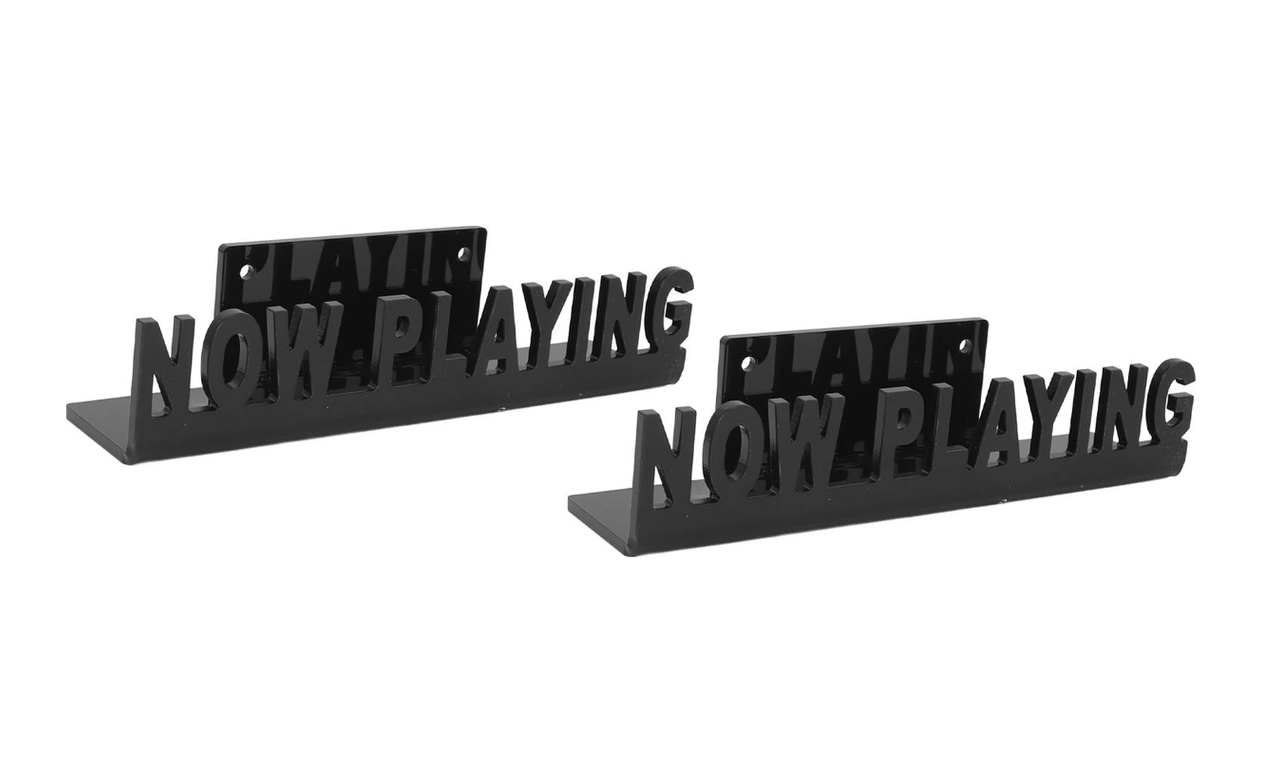 Konesam Akrilik Duvarlı Vinil Plak Tutucu - "now Playing" Desenli Gösterim Rafı, Müzik Koleksiyonunuz İçin Stüdyo Dekoru, Beyaz