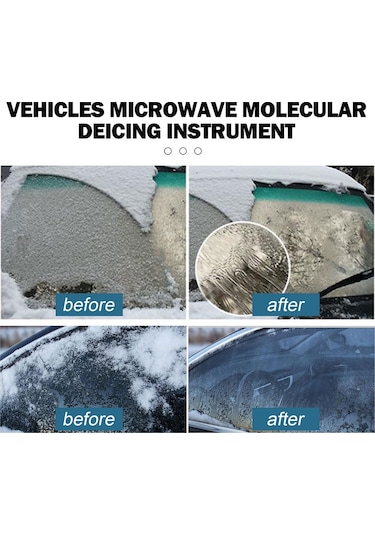 Yunboo Araç Ön Cam Buz Ve Toz Temizleyici, Mikrodalga Moleküler Vibrasyon Teknolojisi İle Hızlı Isıtma Ve Isı Sağlayıcı, Taşınabilir Plastik Araç Aksesuarı Koyu Yeşil