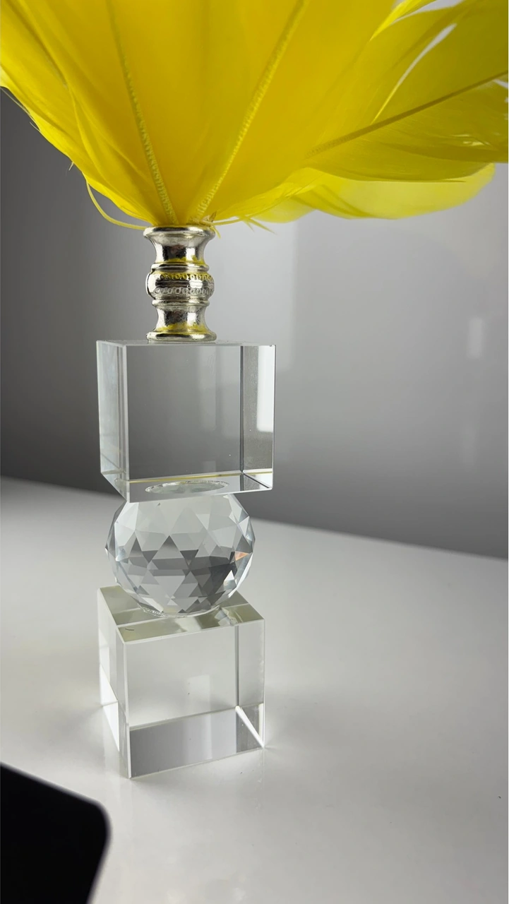 Ty-sr-krm Kristal Kartal Tüy Dekoratif Obje Biblo Süs Eşya Salon Aksesuar Sehpa Masa Konsol Ofis Salon Dekor