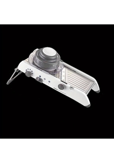 Dashanshop 18 Cesit Ayarlanabilir Mandolin Rende Beyaz Paslanmaz Celik Sebze Julienner Patates Kesici Profesyonel Guvenli Dilimleyici 1 Parça