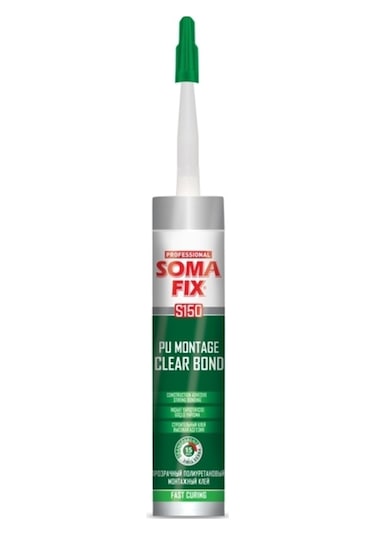 300Ml Somafıx Şeffaf Pu Montaj Şok Bond Yapıştırıcı Dolap Toplama