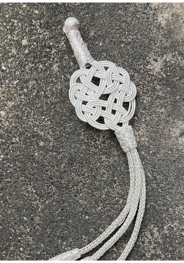 Kazaziye Aşk Düğümü Ve Zirkon Taş Detaylı Üç Sallantılı Gümüş Tesbih Püskülü Pus331gu Yeşil