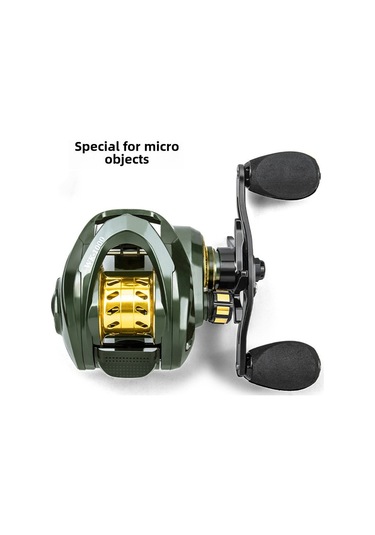 Springsun Takumı-s Metalik Mikro Yemli Drop Shot Makinesi, Uzun Atışlı, Patlamayı Önleyen, Sol El, 6.3:1 Oranı, Siyah-yesil, Profesyonel Balıkçılık İçin Toplu Alım Seçeneği