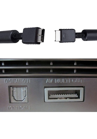 PS2 PS3 AV Kablo  Audio Video AV RCA Tv Kablosu Playstation 1-2-3