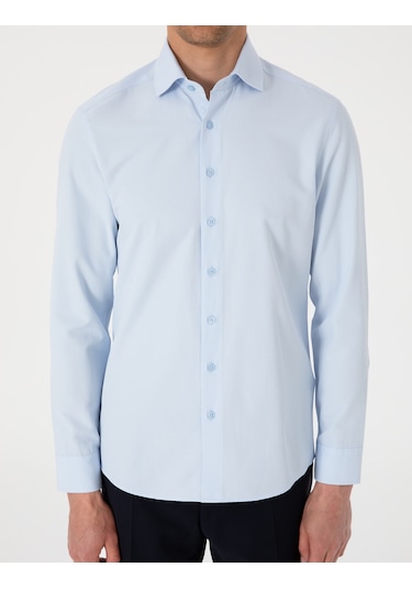 Pierre Cardin Erkek Açık Mavi Gömlek Desenli 50307108-vr003 Açik Mavi