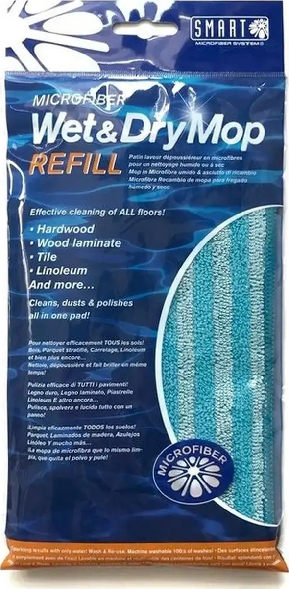 Smart Microfiber System Smart İçin 45cm Paspas Islak Temizlik Başlığı 28965329