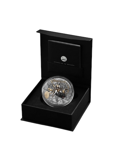 Agakulche Amazonlar Altın Kaplama Gümüş Sikke Coin