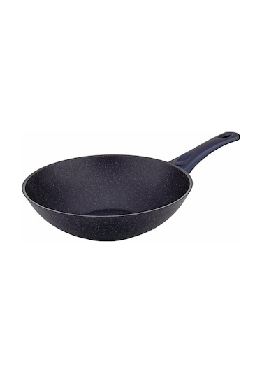 Vivaldi Tava Granit 28cm Wok Eco Serisi Gece Grisi E-268 E195 1951 2685 Siyah