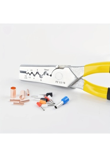 Dashanshop Swanamb Profesyonel Kablo Krimpleme Pensesi 250 Parça Gt Bakır Terminal Seti Pz0.5-16