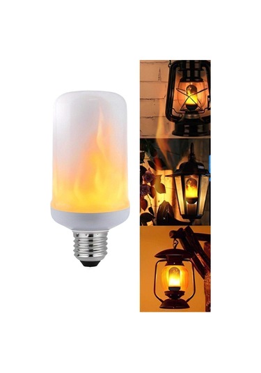 2 Adet 001-048-0005 Fıreflux 5w 1500k Amber E27 Alev Ampul Diğer