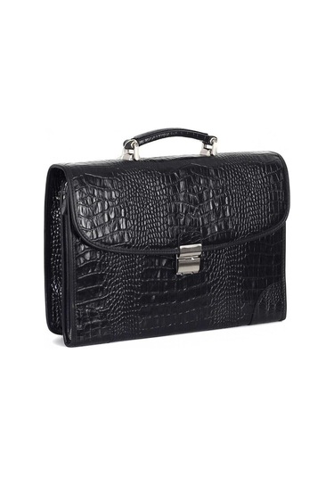 Deri Siyah Evrak Çantası 255 12-120052 Siyah