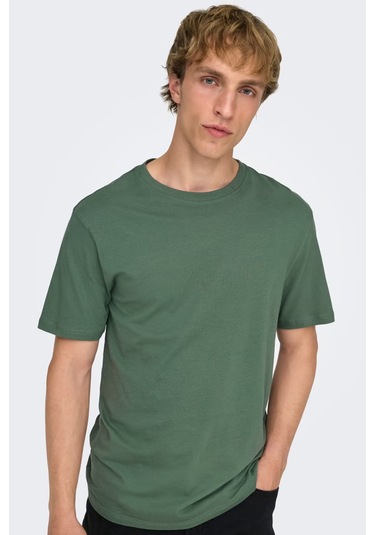 Only & Sons Erkek T Shirt 22025208 Yeşil