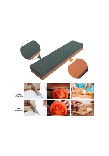 Createtech Taşı Taraflı Suya Önerilir Kumtaşı Çift Bileme Batırma 500g, 200x50x25mm, 200 /600 - Sq