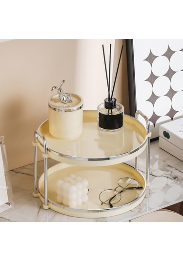 Suntek 2 Katlı Sayaç Tepsi Oturma Odası Kozmetik Depolama