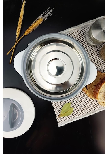 Digithome Ckr3149Paslanmaz Çelik Hazneli Yemek Termosu 1000 ML Beyaz