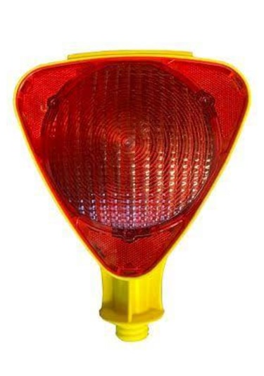 Melzohome Solar Üçgen Flaşör Kırmızı Lamba