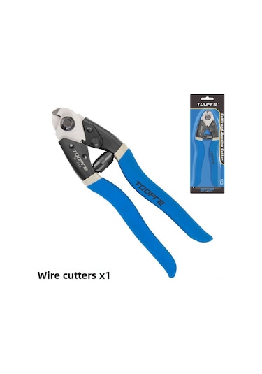 Geeksen Toopre Bisiklet Fren Ve Vites Kablosu Kesici, Çelik Tel Ve Zincir Kırıcı, Dayanıklı Çelik Araç, Makineli Tamir Gereci Mavi Kutulu Mavi