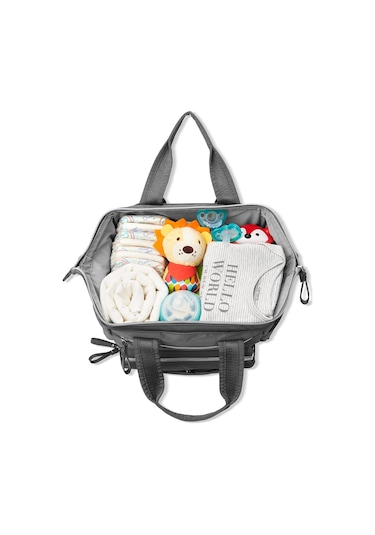 Skip-Hop Mainframe Bebek Bakım Sırt Çantası 9J639110 Gri