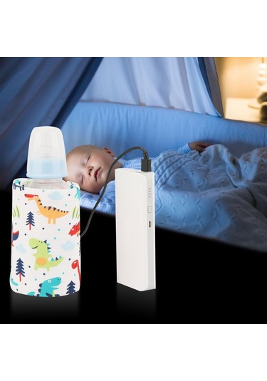 Bestgo Usb Biberon Isıtıcı Taşınabilir Süt Seyahat Isıtıcı Saklama Kapağı Yalıtım Termostatı