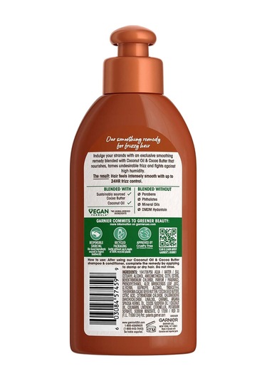 Garnier Whole Blends Hindistan Cevizi Ve Kakao Yağı Özlü Pürüzsüzleştirici Durulanmayan Saç Kremi 150ml