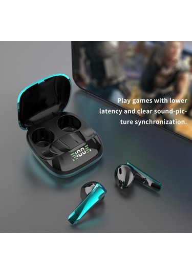 Primepickings Kablosuz Kulaklık Bt5.0 - Mini Binaural - Şarj Kutusu İle Led Ekran - Spor Kulaklık