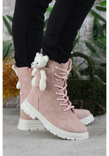 Fort Cool Perla Rahat Sıcak Astar Kaymaz Taban Kız Çocuk Bot Pudra