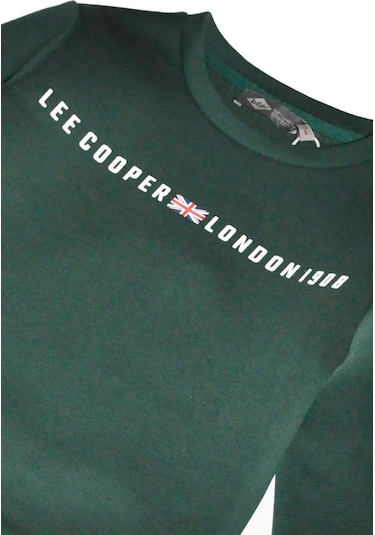 Lee Cooper Steward Erkek Çocuk Sweatshırt Zümrüt Yeşili-16984-zümrüt Yeşili Zümrüt Yeşili