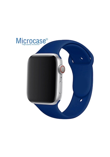 Microcase Apple Uyumlu  Watch Se 44 MM Silikon Kordon Kayış M-L