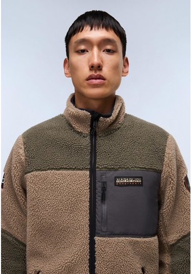 Napapijri Yupik Fz 3 Erkek Tam Fermuarlı Polar-30407 Yeşil