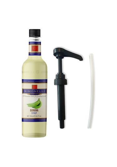 Simonelli Muz Kahve Şurubu 700 ML + Pompa